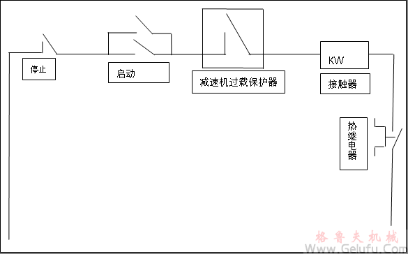 JWZ刮泥机减速机保护装置接线图